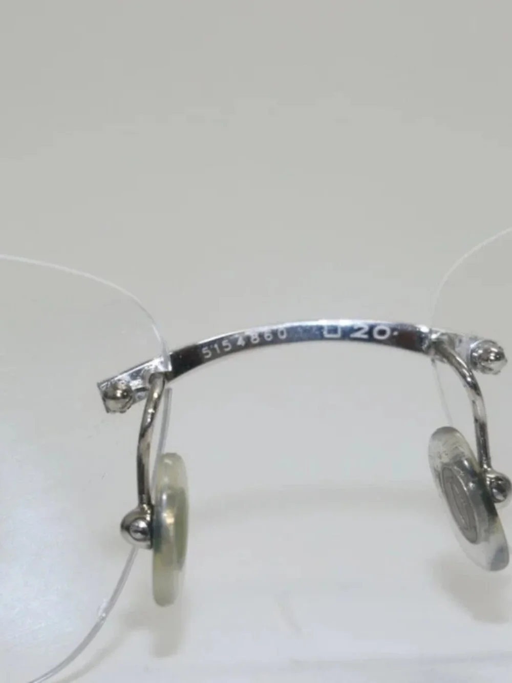 Cartier Vintage Rimless C Decor Silver Sunglasses - 140 53-20 / 5154860